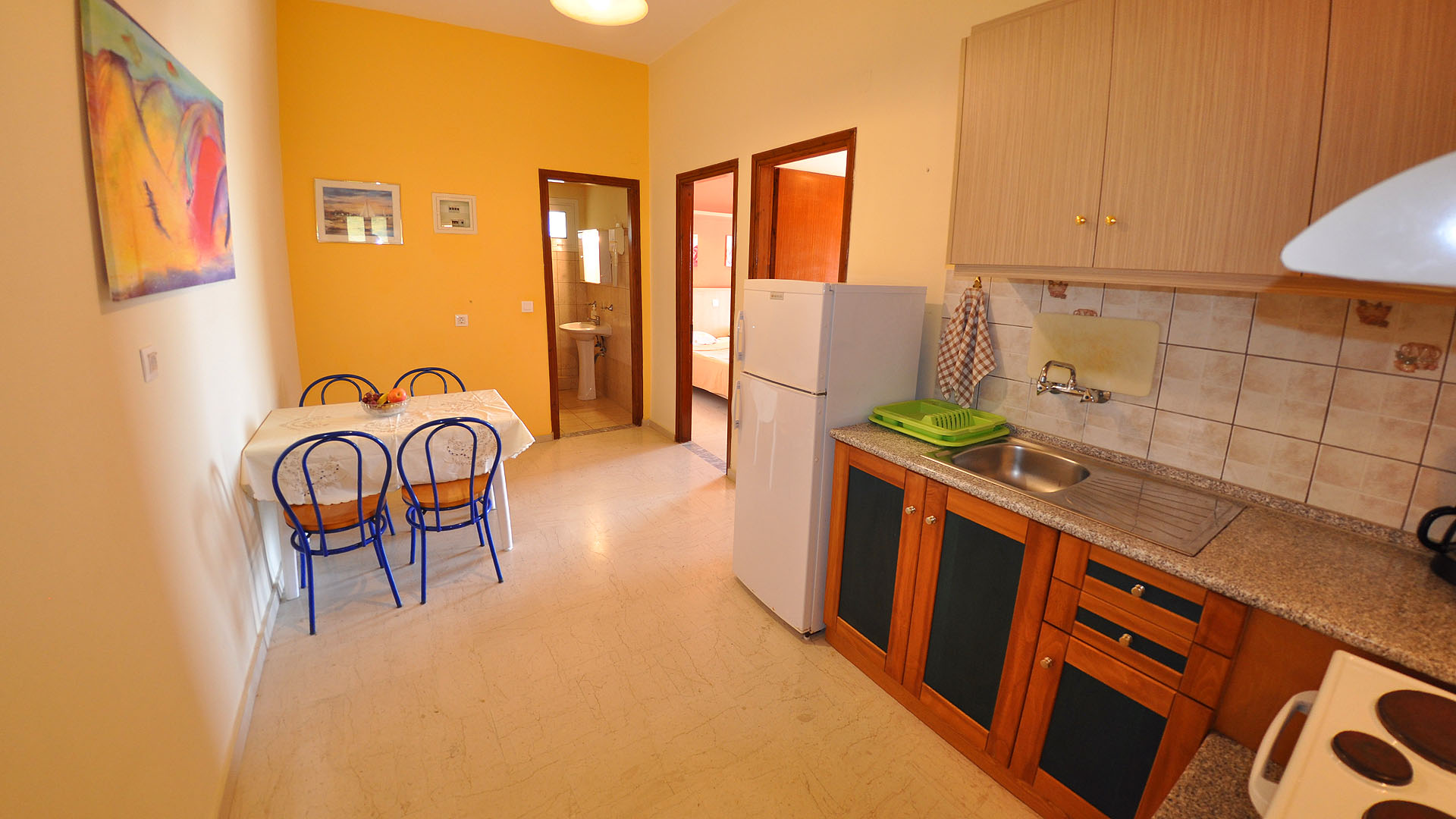 fully equipped kitchen of our apartment